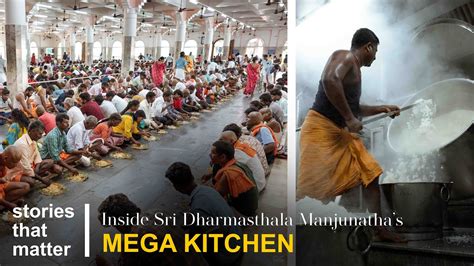 The Mega Kitchen of Dharmasthala .
